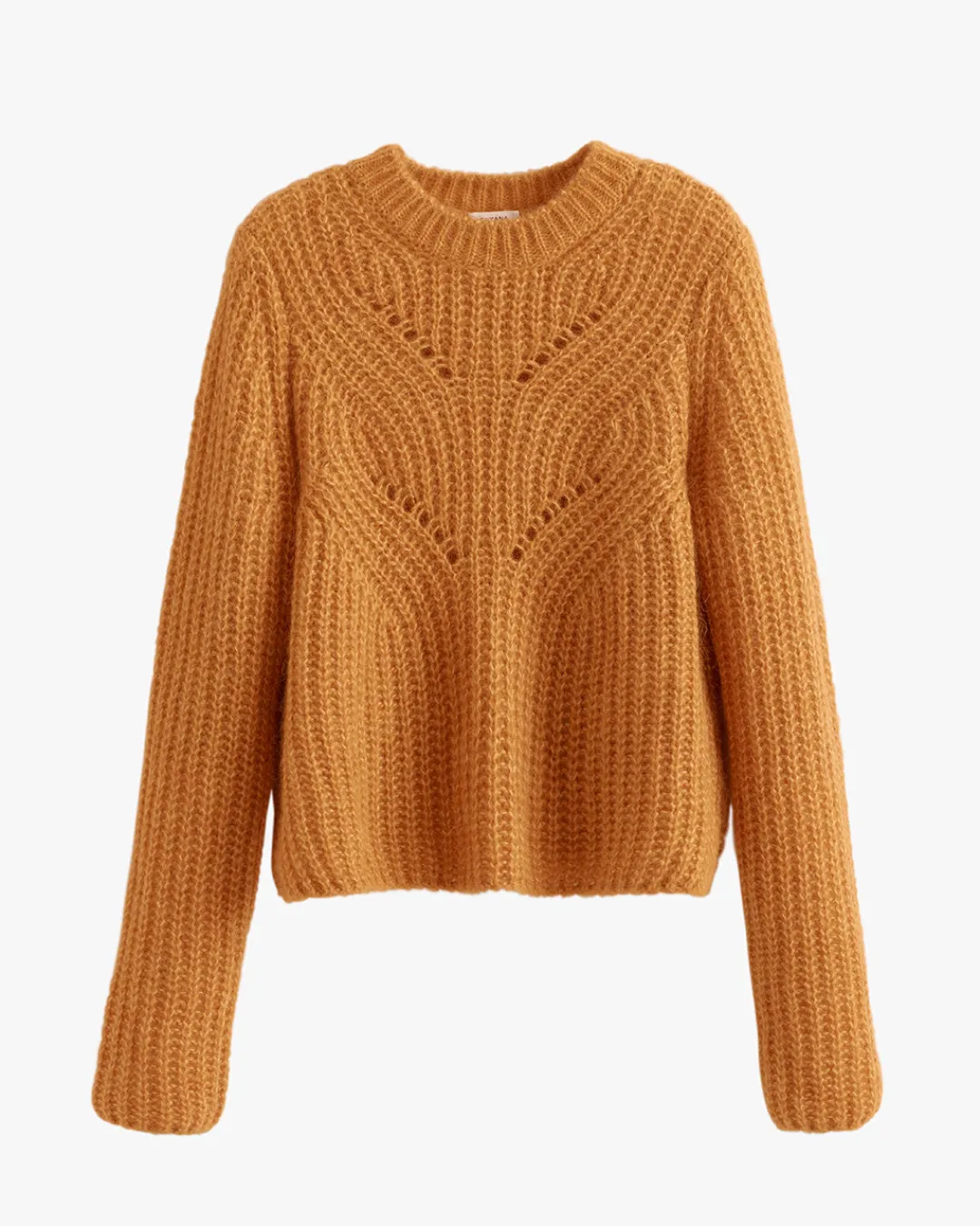 New Cuyana Alpaca Wool Crewneck Sweater Turmeric