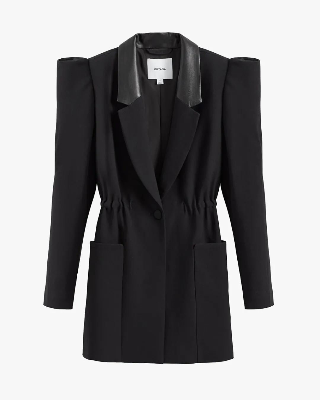Discount Cuyana Draped Sleeve Blazer Black
