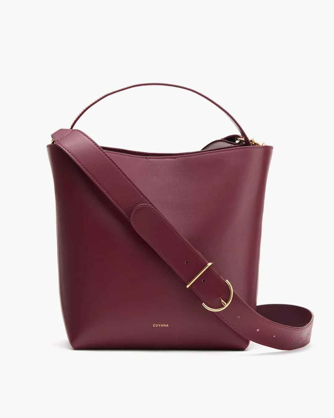 Clearance Cuyana Linea Bucket Bag Cherry