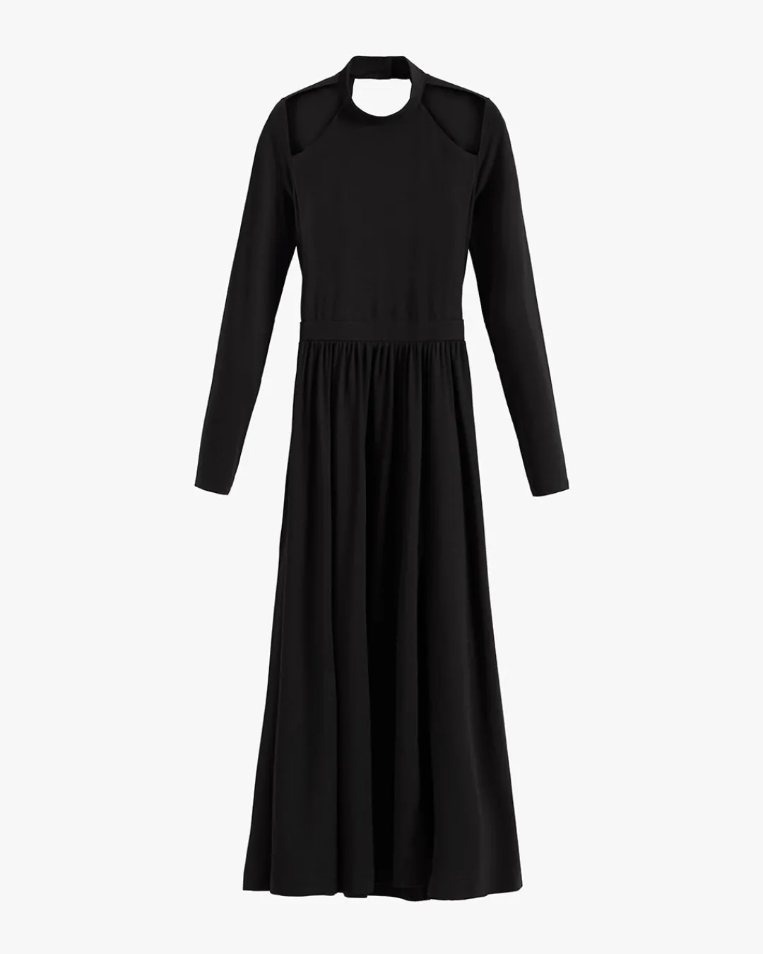 Cheap Cuyana Open Back Mock Neck Dress Black