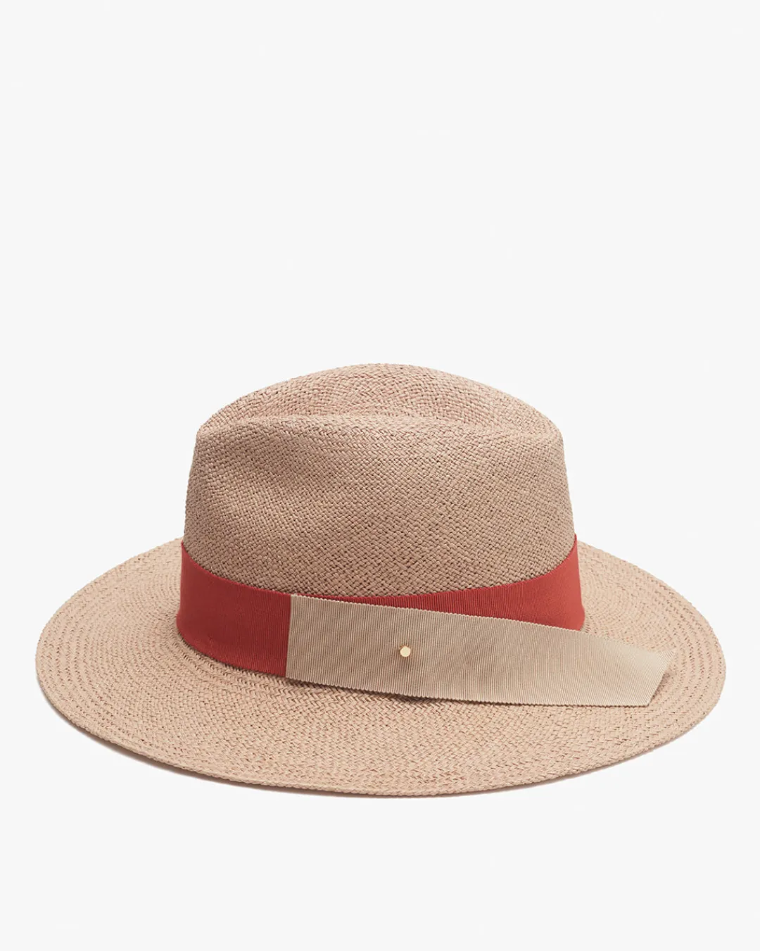 New Cuyana Packable Ecuador Hat Beige/Terracotta/Beige