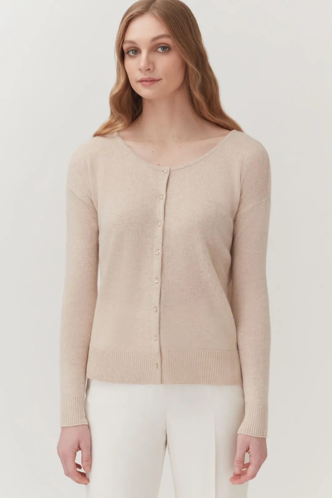 Flash Sale Cuyana Single-Origin Cashmere Cardigan Beige