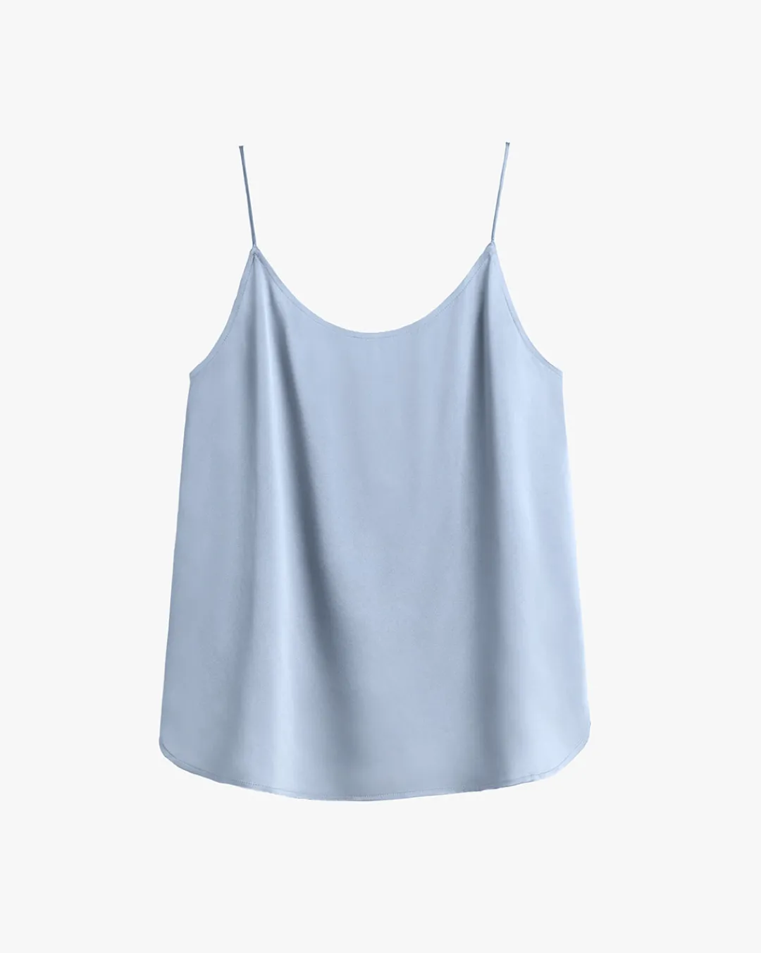 Discount Cuyana Washable Charmeuse Cross-Back Cami Sky Blue